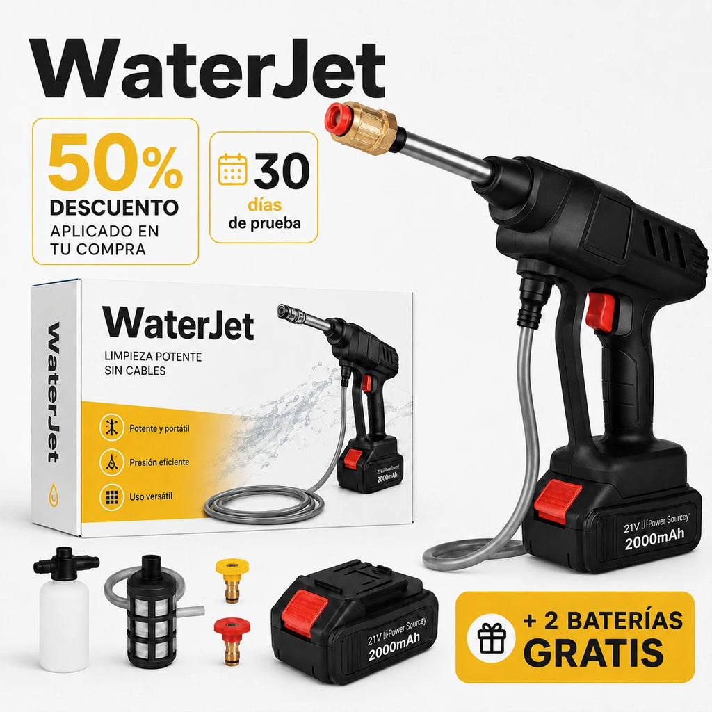 Hidrolavadora WaterJET PRO + 2 Baterías GRATIS