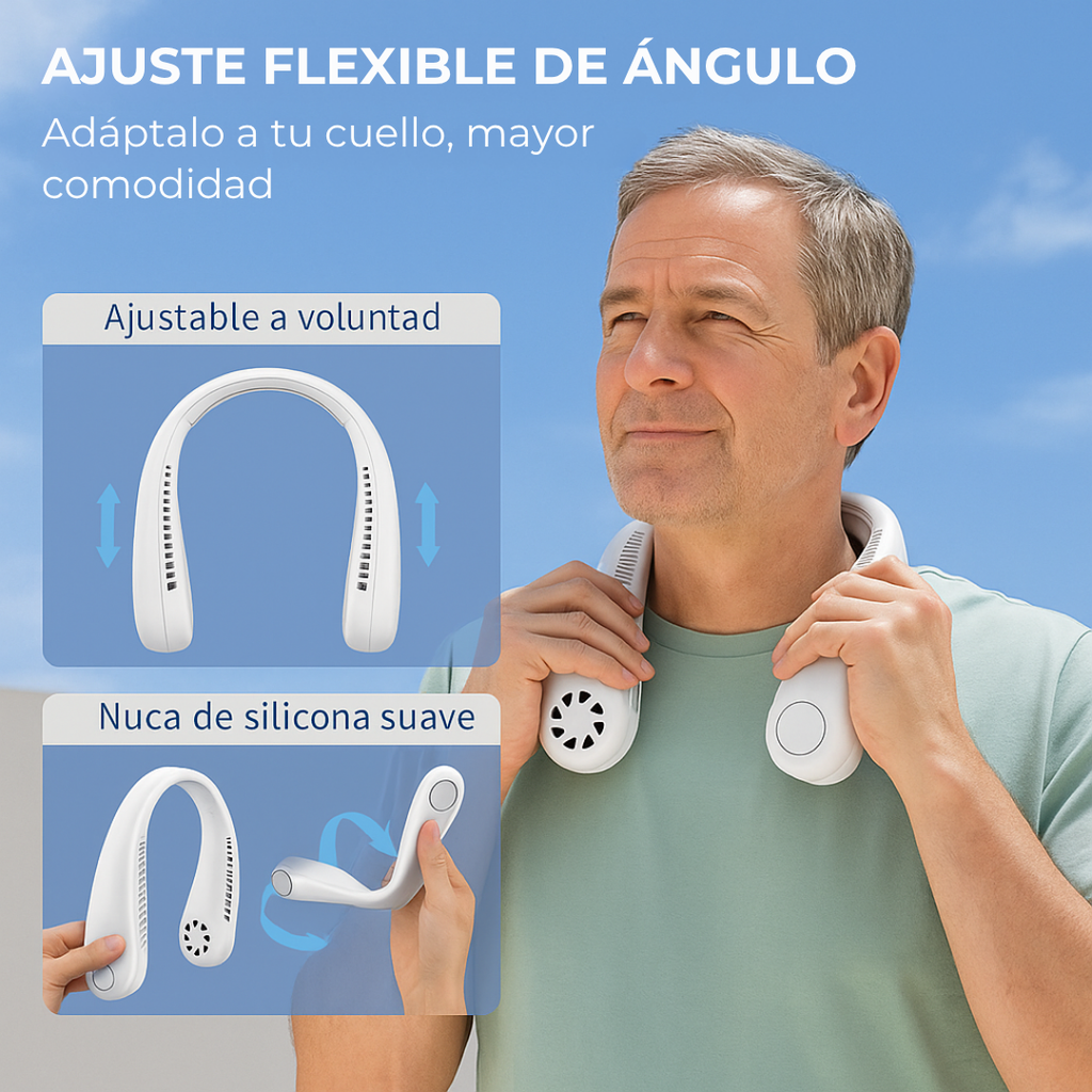 Ventilador de Cuello AirFresh <span style="color: #000000;"><strong><span style="color: #ff2a00;">¡COMPRA 1 Y LLÉVATE 2!</span></strong></span> - La Moda del Verano