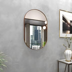 Espelho Decorativo Geométrico Oval Side Mirror