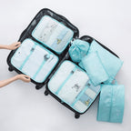 Kit Organizador De Malas Para Viagem Com 7 Peças